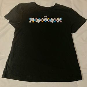 Vans black checkered t-shirt